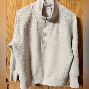 RBX Men's Off-White Zip-Up Sweater